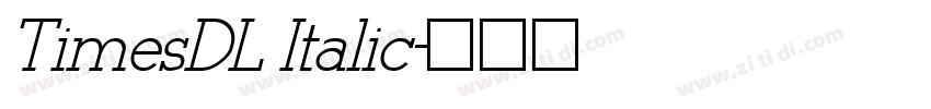TimesDL Italic字体转换
